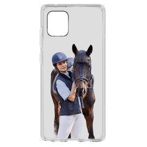 Personalized Girl Love Horse Transparent Silicone Phonecase Printed 22MAY-DT21