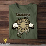 Personalized Grandpa Tshirt Printed 22MAY-LN25