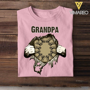 Personalized Grandpa Tshirt Printed 22MAY-LN25