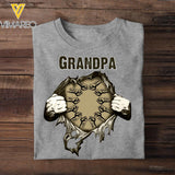 Personalized Grandpa Tshirt Printed 22MAY-LN25