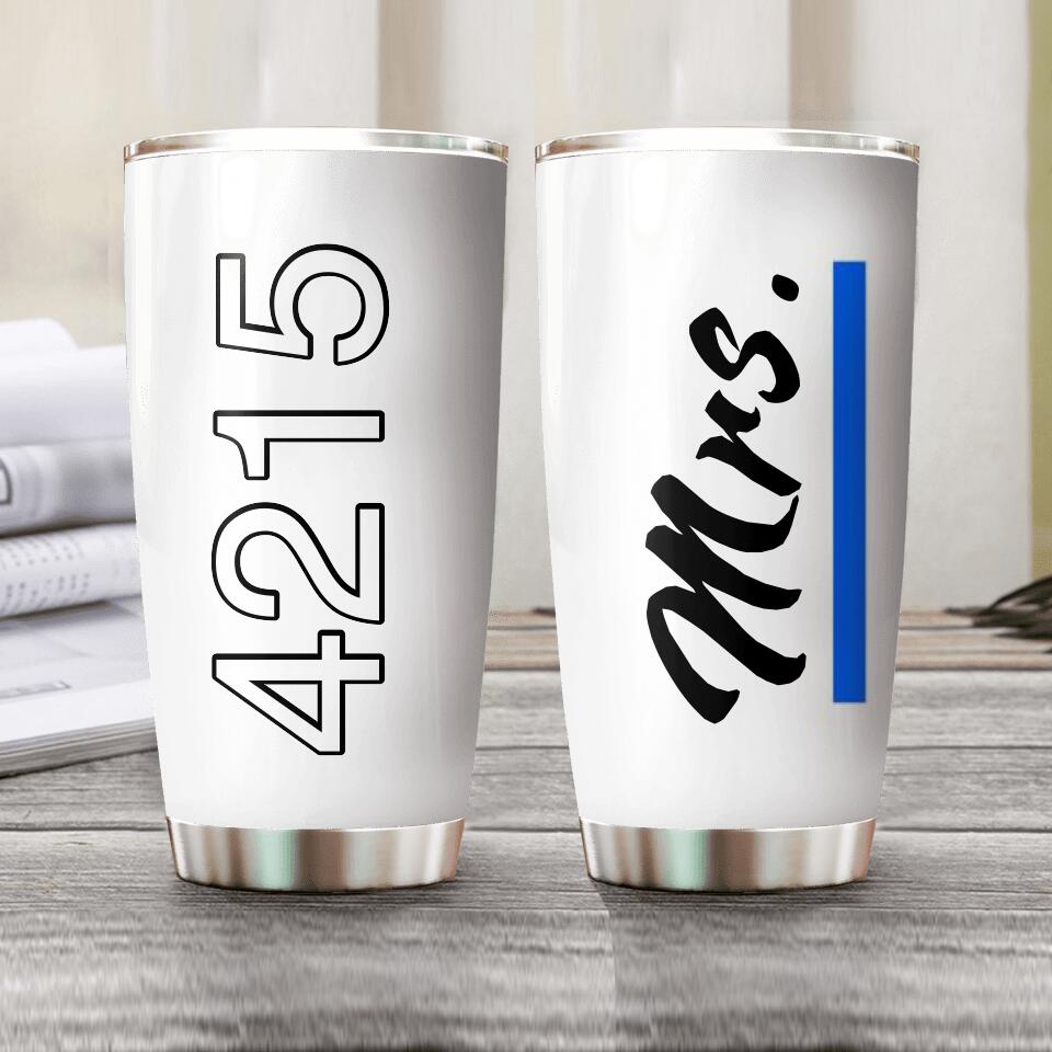 Personalized Police Tumbler Printed QTHY3105