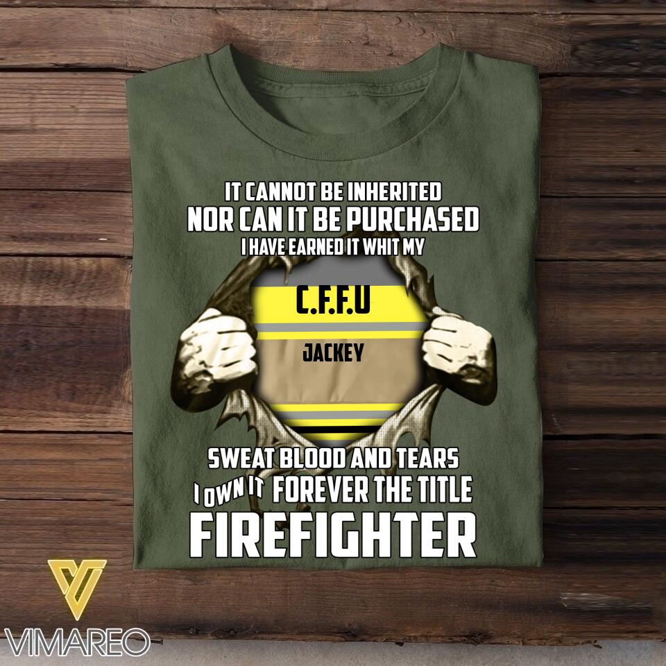 Personalized Australian Firefighter Tshirt Printed QTVQ0106