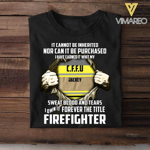 Personalized Australian Firefighter Tshirt Printed QTVQ0106