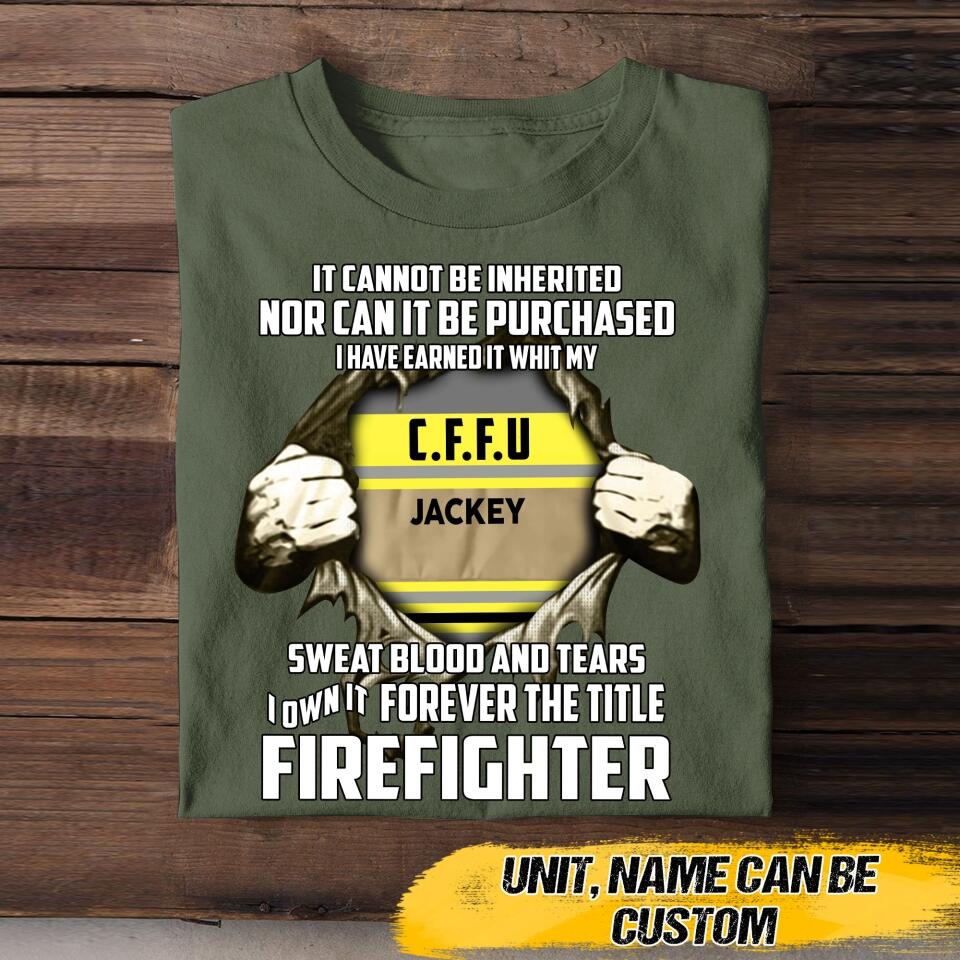 Personalized Australian Firefighter Tshirt Printed QTVQ0106