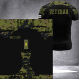 Personalized Finnish Veteran Camo Tshirt or Hoodie 3D Printed QTDT0206