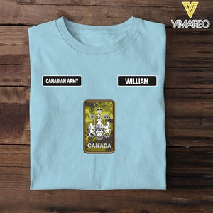 DH Personalized Canadian Army Tshirt Printed DT1105