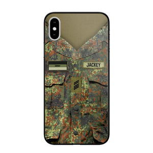 Personalized German Soldier Phone Case Printed 22JUL-HQ04