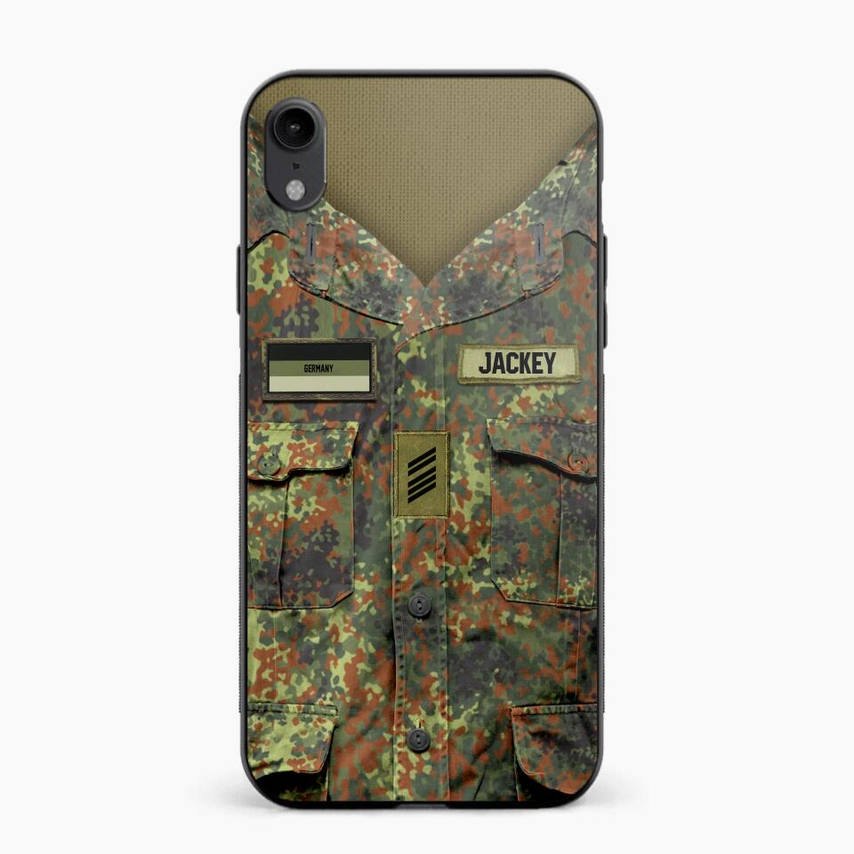 Personalized German Soldier Phone Case Printed 22JUL-HQ04