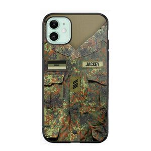 Personalized German Soldier Phone Case Printed 22JUL-HQ04