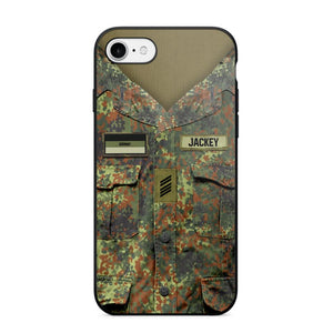 Personalized German Soldier Phone Case Printed 22JUL-HQ04