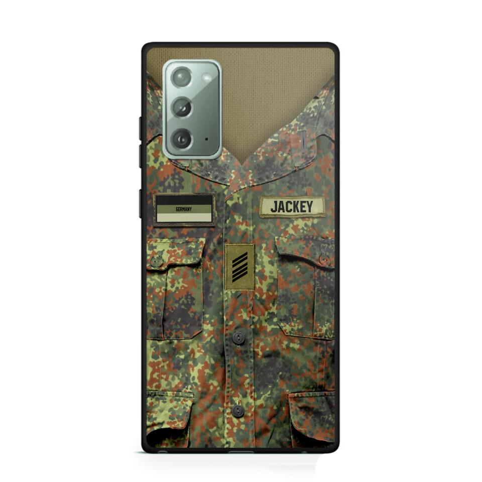 Personalized German Soldier Phone Case Printed 22JUL-HQ04