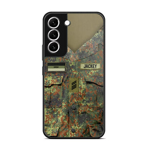 Personalized German Soldier Phone Case Printed 22JUL-HQ04