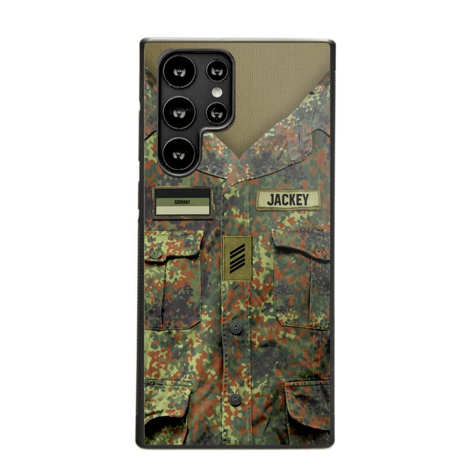 Personalized German Soldier Phone Case Printed 22JUL-HQ04