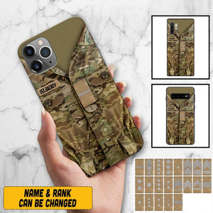 Personalized Danish Army/Soldier Phone Case Printed 22JUL-HQ05