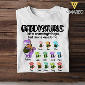 Personalized Hunting Lovers Grandpasaurus And Kids Tshirt Printed 22JUL-DT13