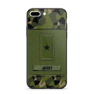 Personalized Swedish Soldier/Veterans Phone Case Printed 22JUL-DT16