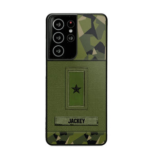 Personalized Swedish Soldier/Veterans Phone Case Printed 22JUL-DT16