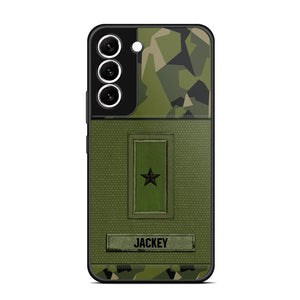 Personalized Swedish Soldier/Veterans Phone Case Printed 22JUL-DT16