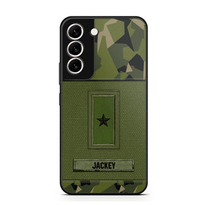 Personalized Swedish Soldier/Veterans Phone Case Printed 22JUL-DT16