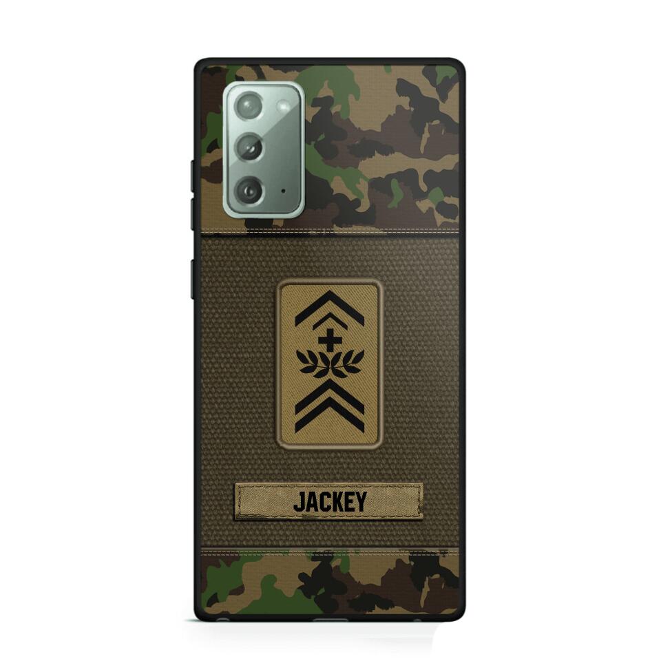 Personalized Swiss Soldier/Veterans Phone Case Printed 22JUL-DT16