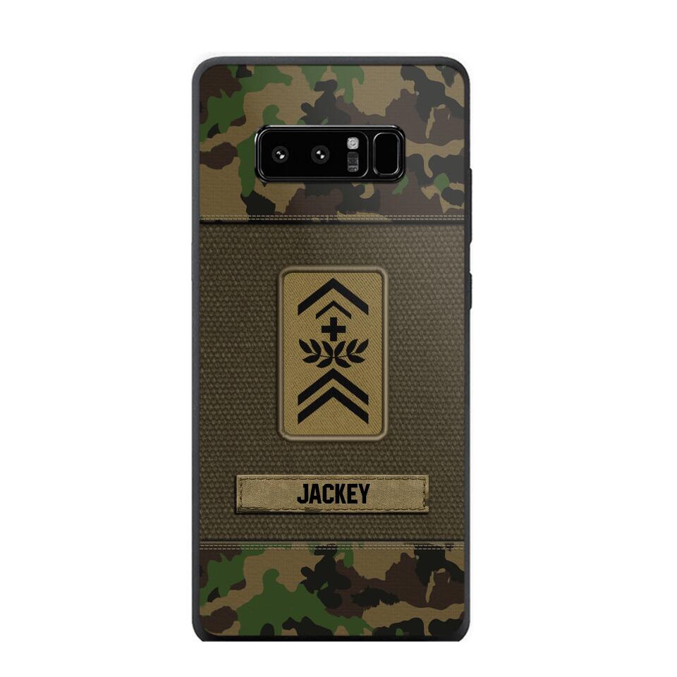 Personalized Swiss Soldier/Veterans Phone Case Printed 22JUL-DT16