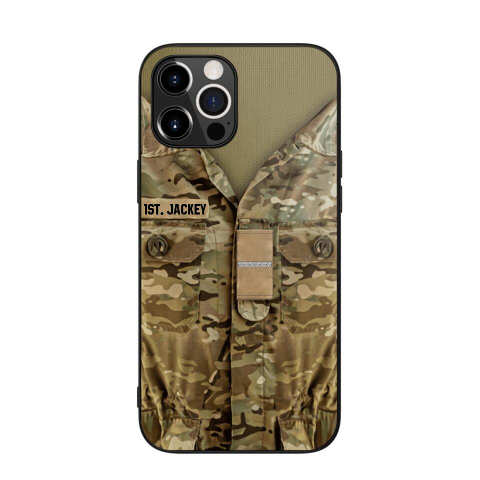 Personalized Danish Army/Soldier Phone Case Printed 22JUL-HQ05