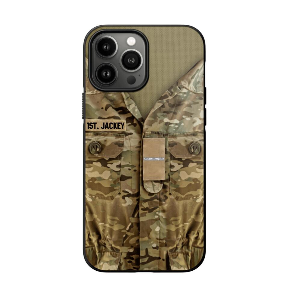 Personalized Danish Army/Soldier Phone Case Printed 22JUL-HQ05