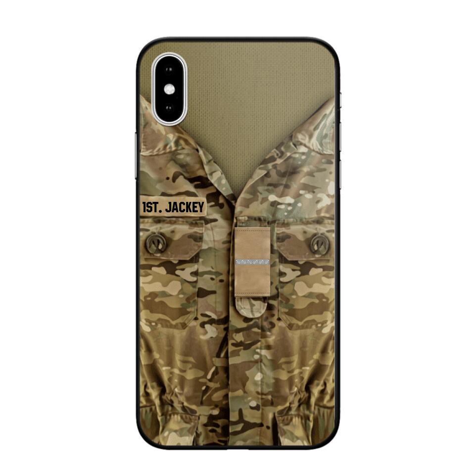 Personalized Danish Army/Soldier Phone Case Printed 22JUL-HQ05