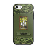 Personalized Canadian Soldier Camo Phone Case Printed 22JUL-DT17