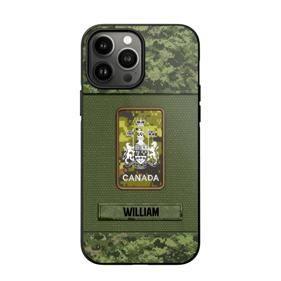 Personalized Canadian Soldier Camo Phone Case Printed 22JUL-DT17