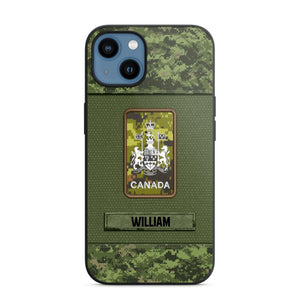 Personalized Canadian Soldier Camo Phone Case Printed 22JUL-DT17