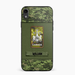 Personalized Canadian Soldier Camo Phone Case Printed 22JUL-DT17