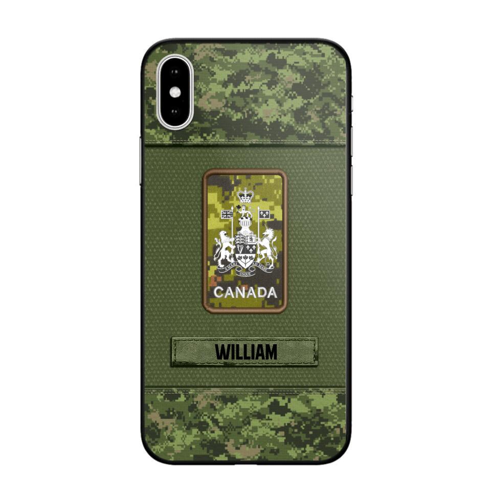 Personalized Canadian Soldier Camo Phone Case Printed 22JUL-DT17