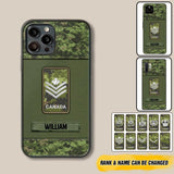 Personalized Canadian Soldier Camo Phone Case Printed 22JUL-DT17