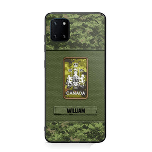 Personalized Canadian Soldier Camo Phone Case Printed 22JUL-DT17