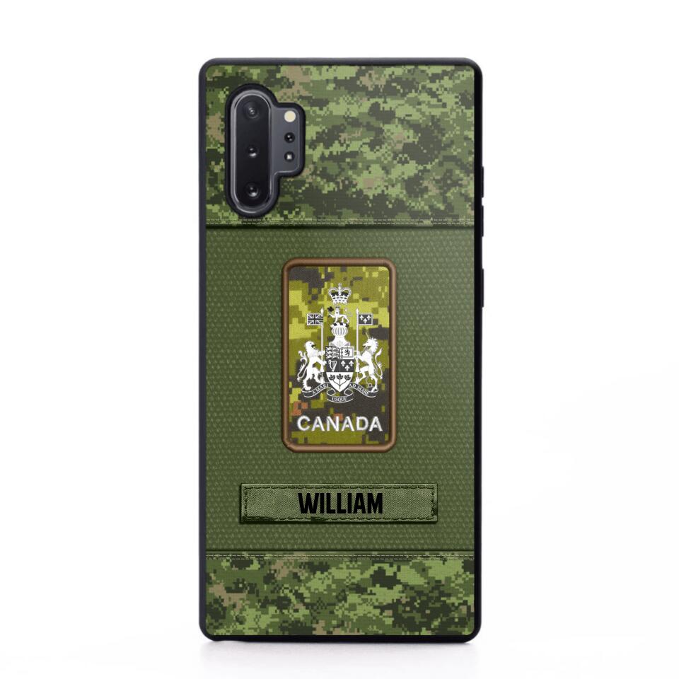 Personalized Canadian Soldier Camo Phone Case Printed 22JUL-DT17