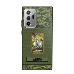 Personalized Canadian Soldier Camo Phone Case Printed 22JUL-DT17