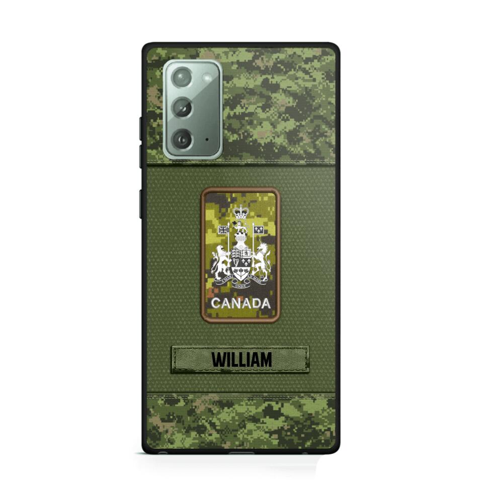 Personalized Canadian Soldier Camo Phone Case Printed 22JUL-DT17