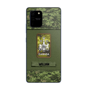 Personalized Canadian Soldier Camo Phone Case Printed 22JUL-DT17