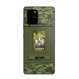 Personalized Canadian Soldier Camo Phone Case Printed 22JUL-DT17