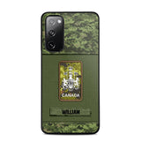 Personalized Canadian Soldier Camo Phone Case Printed 22JUL-DT17