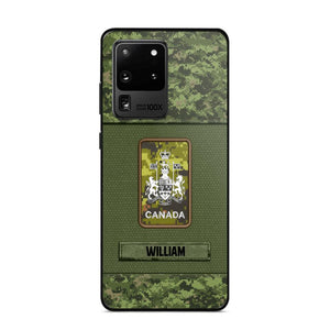 Personalized Canadian Soldier Camo Phone Case Printed 22JUL-DT17