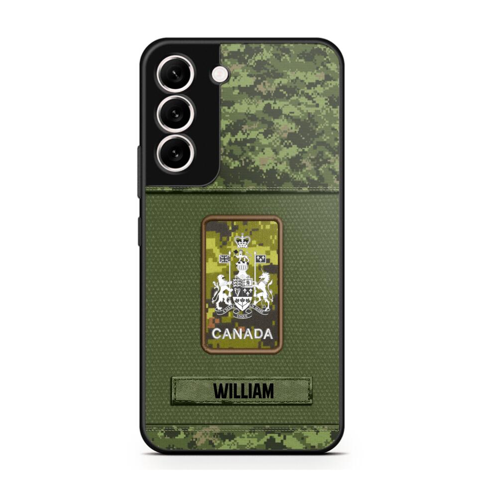 Personalized Canadian Soldier Camo Phone Case Printed 22JUL-DT17