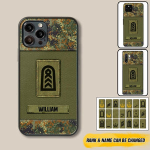 Personalized German Soldier Camo Phone Case Printed 22JUL-DT17