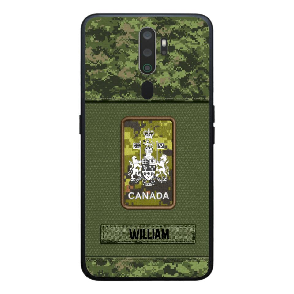 Personalized Canadian Soldier Camo Phone Case Printed 22JUL-DT17