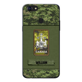 Personalized Canadian Soldier Camo Phone Case Printed 22JUL-DT17