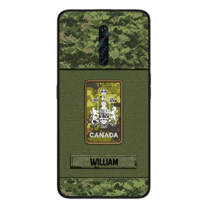 Personalized Canadian Soldier Camo Phone Case Printed 22JUL-DT17