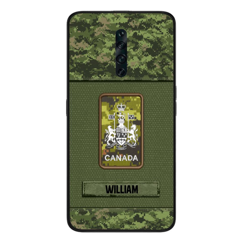 Personalized Canadian Soldier Camo Phone Case Printed 22JUL-DT17