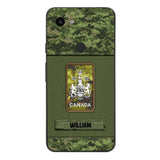 Personalized Canadian Soldier Camo Phone Case Printed 22JUL-DT17