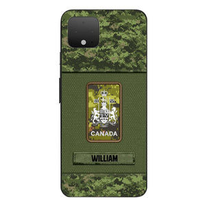 Personalized Canadian Soldier Camo Phone Case Printed 22JUL-DT17